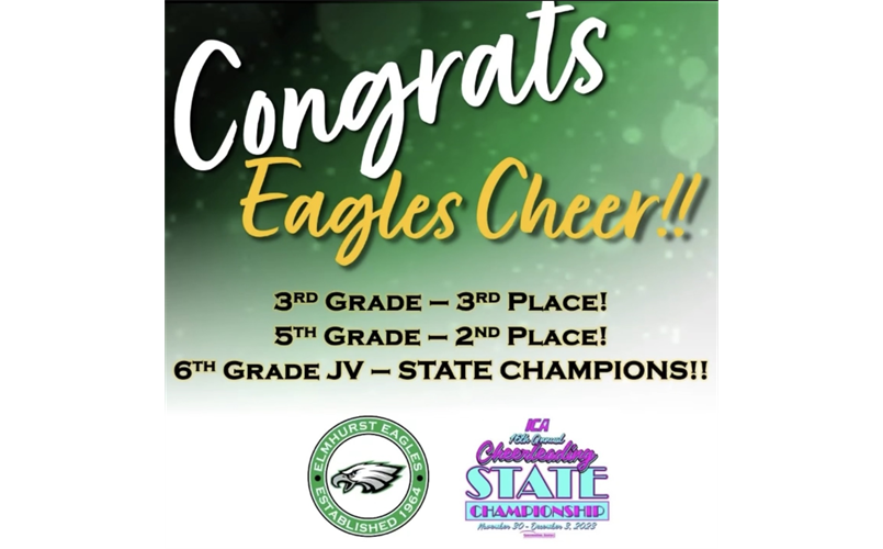 Congratulations Eagles Cheer! 
